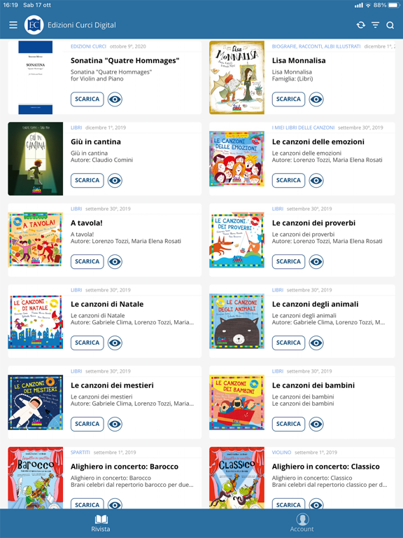 Edizioni Curci Digital iPad screenshot 4 - Book app