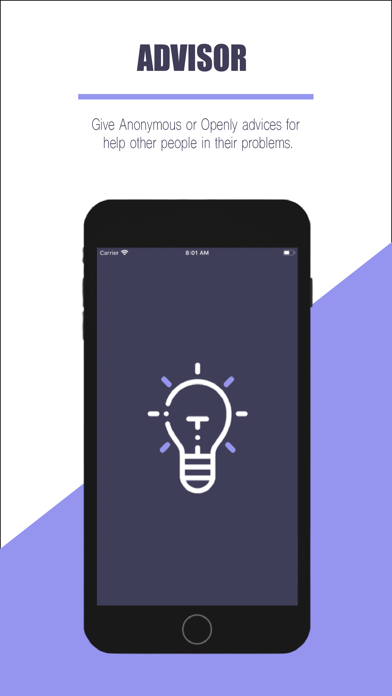 Advisor:Give Anonymous Advices Screenshot