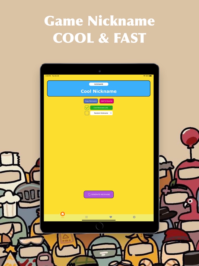 Among us - Nickname Creator