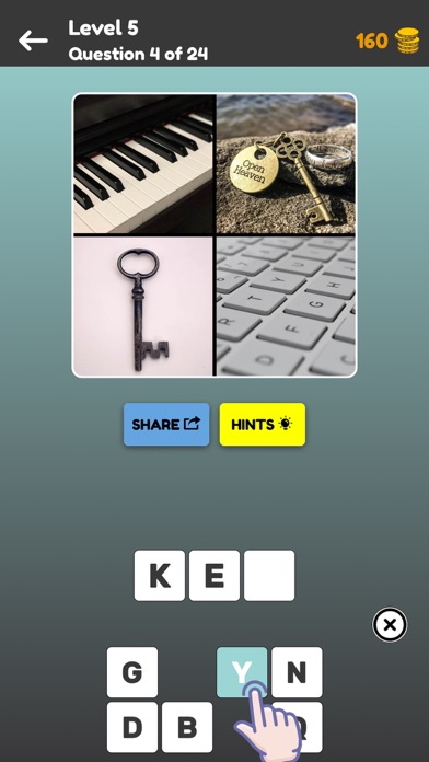 Quiz: 4 Pics Game Screenshot