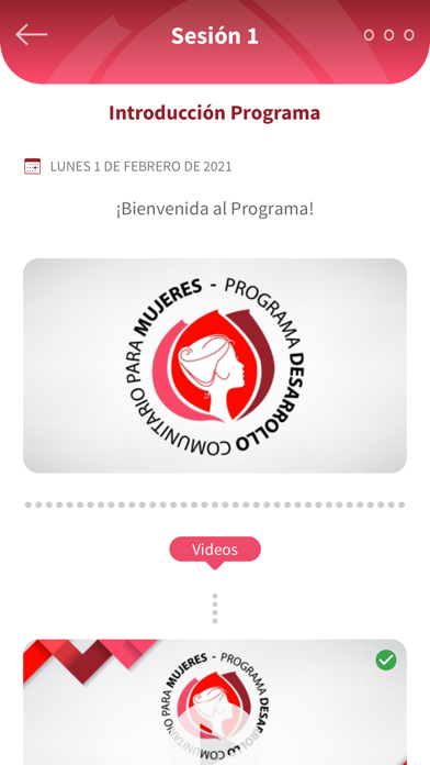 Desarrollo Comunitario Mujeres Screenshot