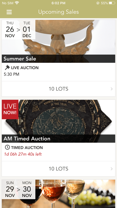 Randy Higbee Gallery Auction Screenshot