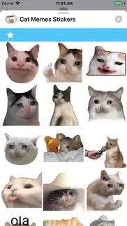 cat memes stickers iphone screenshot 1