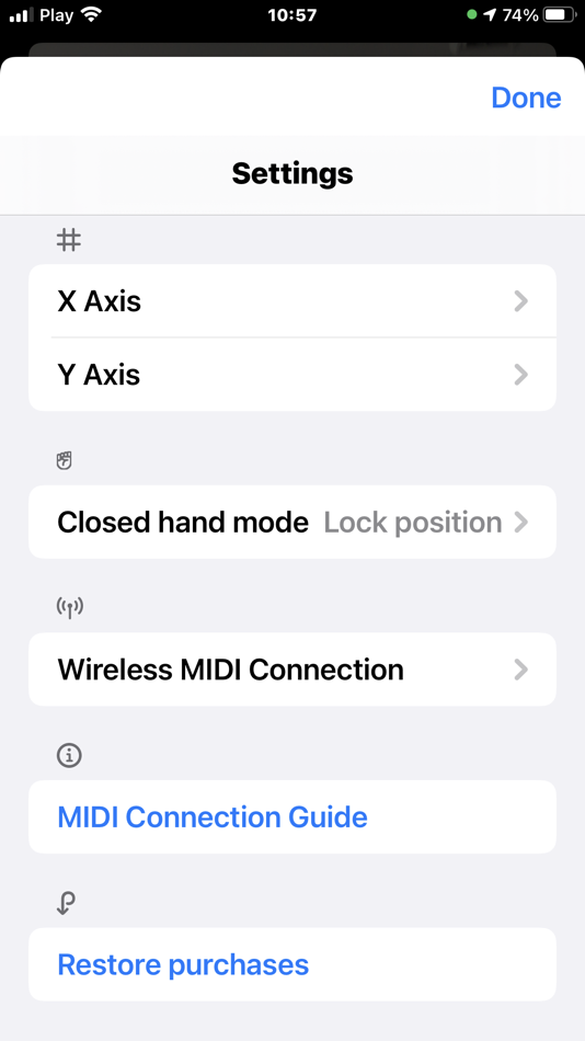 #2. MIDI Hand Controller (iOS) 由: Nilson Ltd.