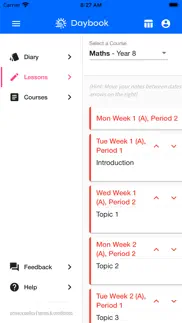 daybook: teacher diary planner iphone screenshot 2