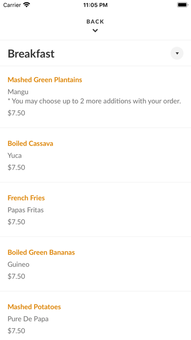 Malecon Restaurant Screenshot