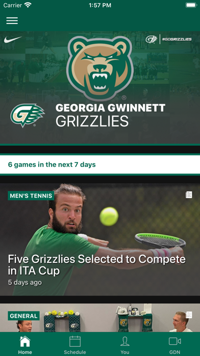 GGC Athletics Screenshot