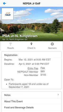 Game screenshot PGA New England Section Junior apk