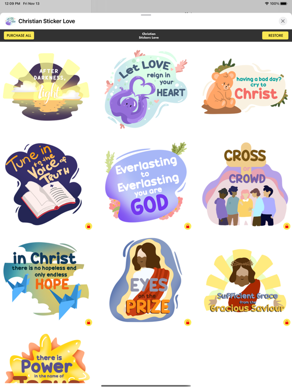 Screenshot #5 pour Christian Sticker - Love