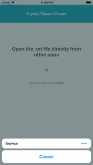 rpt viewer open crystal report iphone screenshot 2