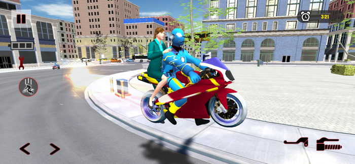 Spider hero Fly Rescue Mission