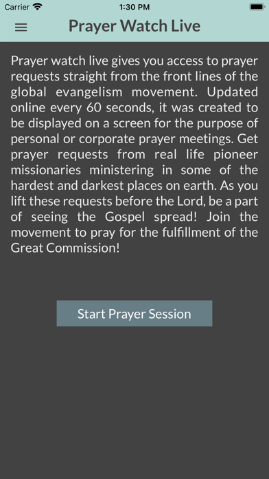 Prayer Watch Live Screenshot