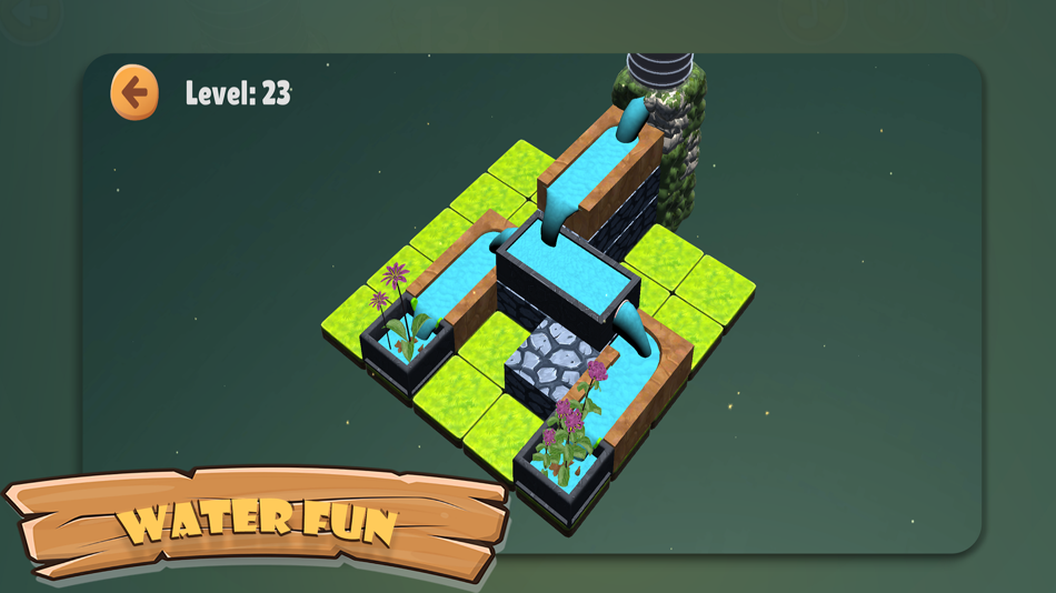 #4. Water connect Puzzle game 3D (iOS) By: Bhargav Mavani