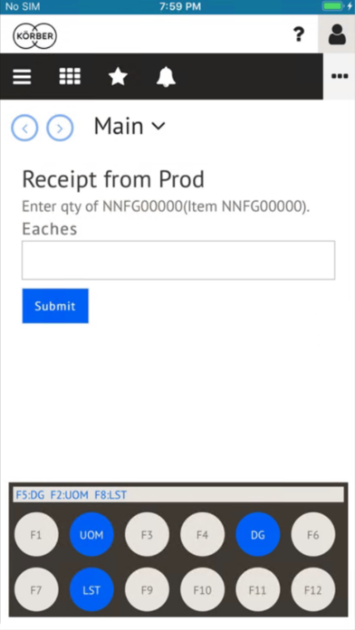Körber One Mobile Screenshot