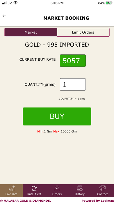 MALABAR GOLD BULLION Screenshot