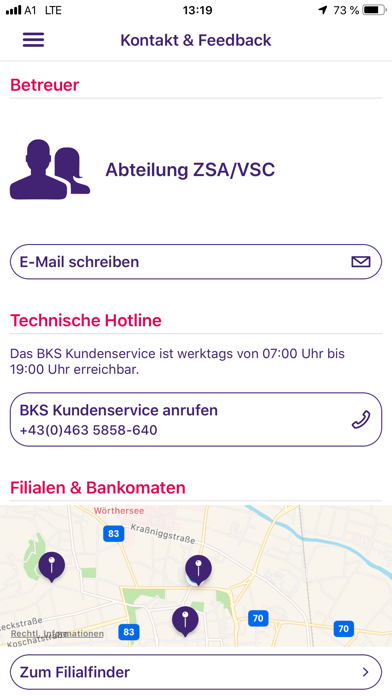 BKS Bank Österreich Screenshot