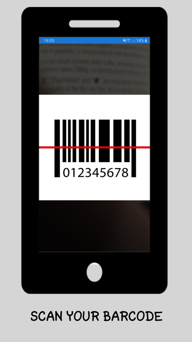 Barcode List App Screenshot