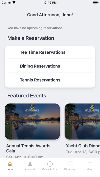 Gulf Harbour Yacht and CC Screenshot