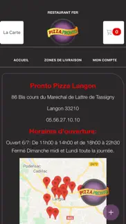 pronto pizza langon iphone screenshot 4