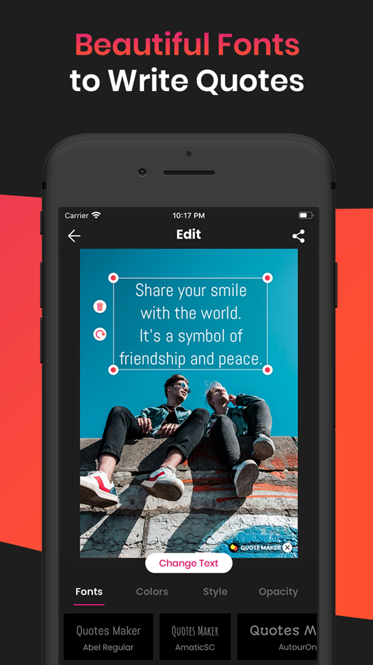 #4. Quote Maker Add Text To Photos (iOS) 由: Sahil Pirani