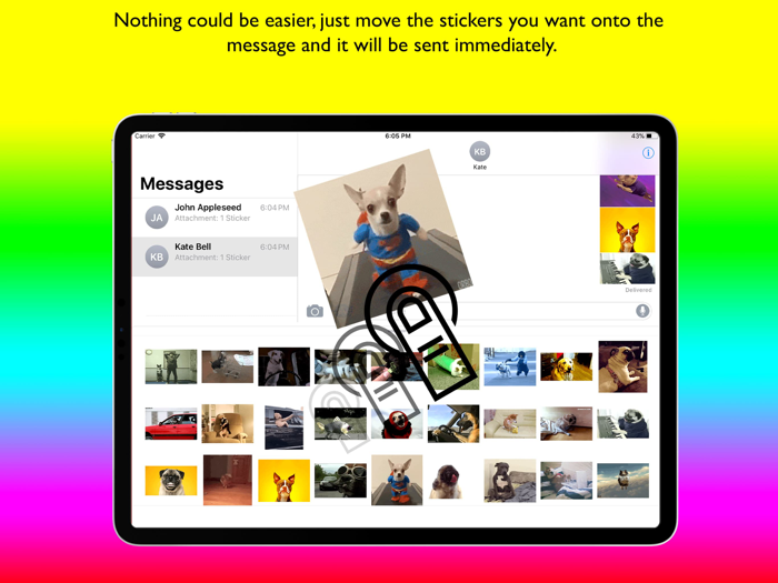 Animated Dog Stickers