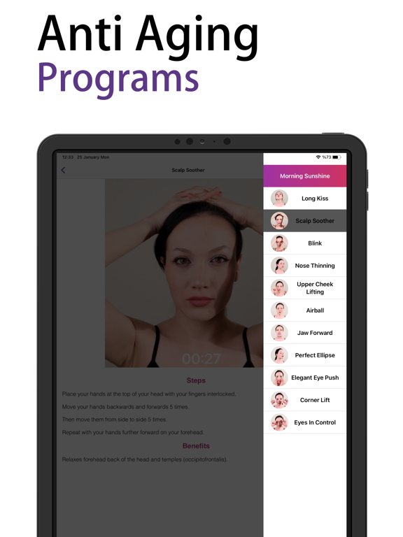 Face Yoga Exercise - Aphrodite iPad screenshot 7 - Health & Fitness app