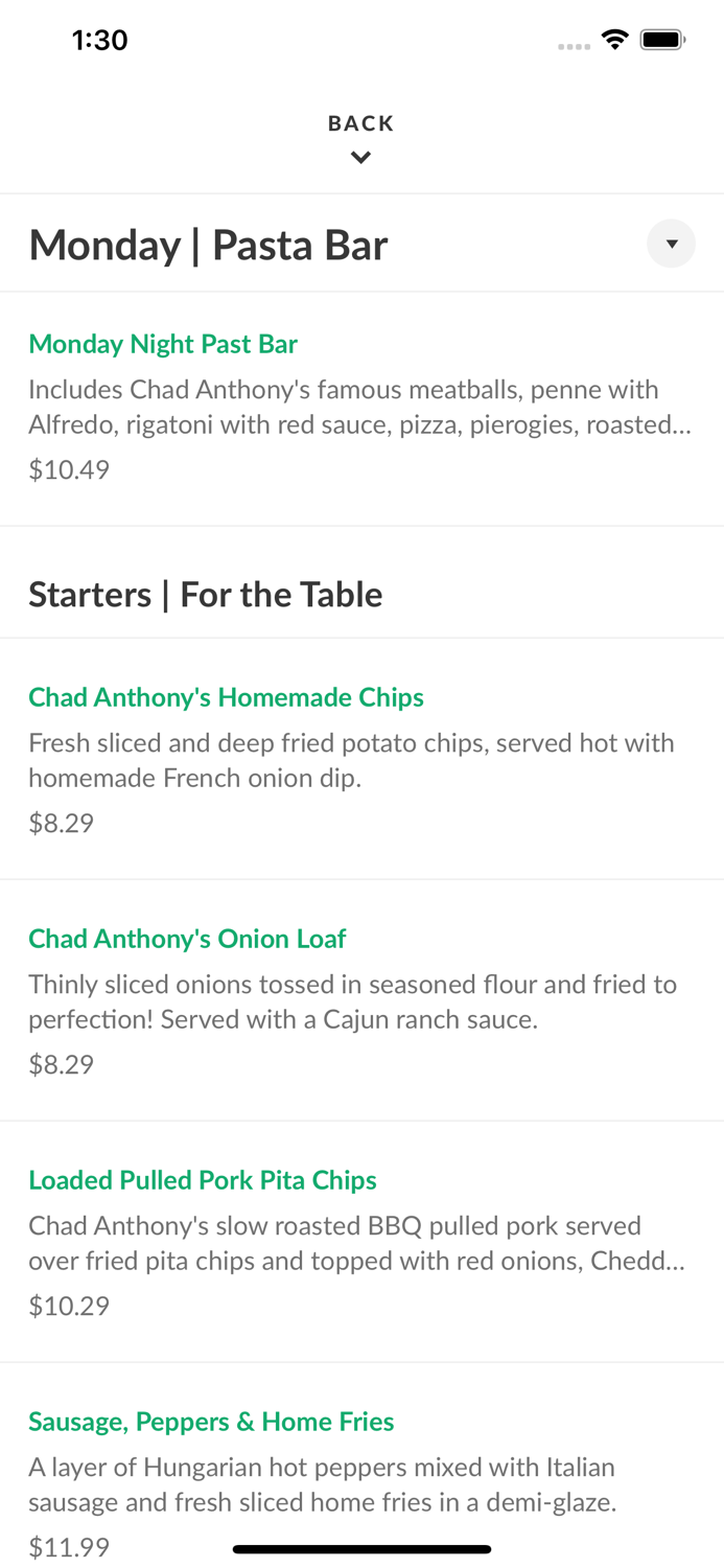 Chad Anthonys Italian Grille