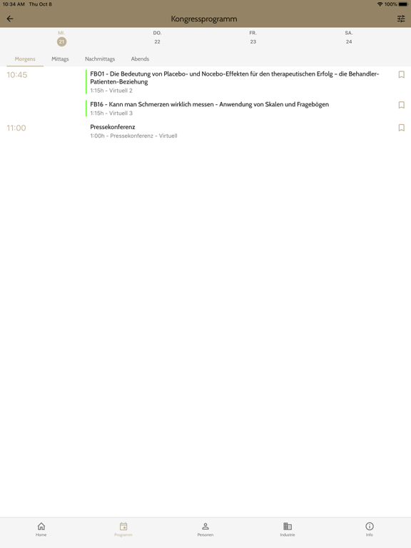 Screenshot #4 pour Deutscher Schmerzkongress 2020