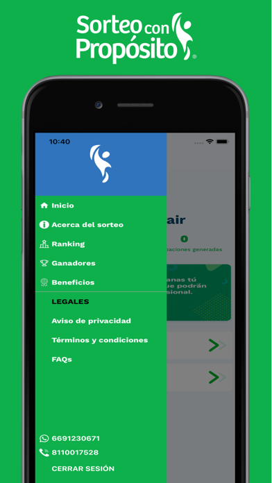 Sorteo con Propósito Screenshot