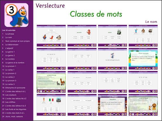 Screenshot #5 pour Classes de mots