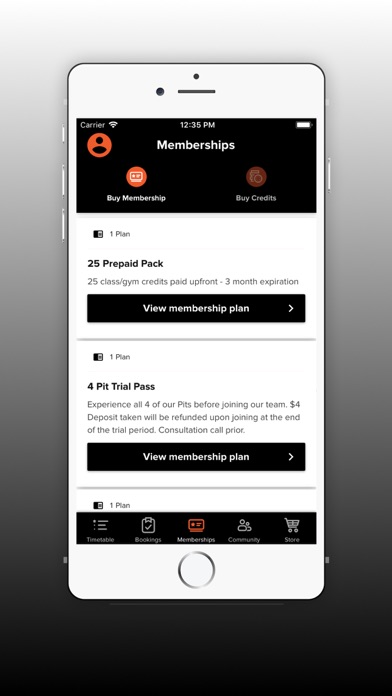 PitFit App screenshot 2