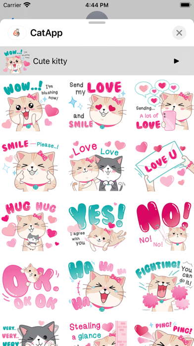 Kitty Stickers! Screenshot