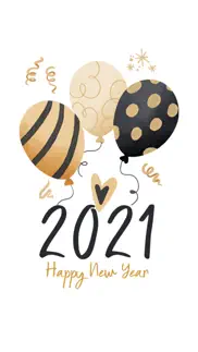 2021 happy new year - stickers iphone screenshot 3