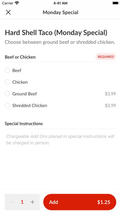Camino Real Restaurant Screenshot