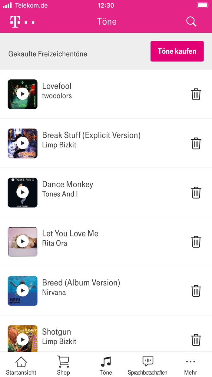Telekom Freizeichentöne Musik