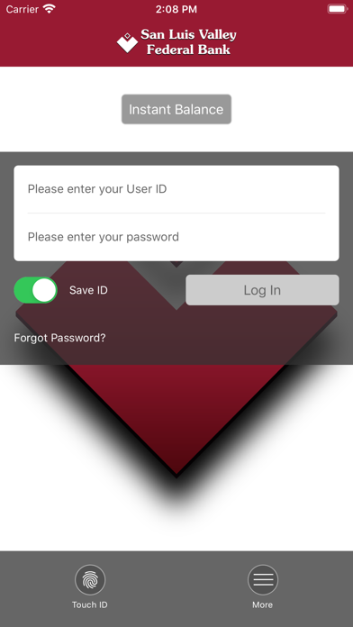 SLV Federal Bank Mobile App Screenshot