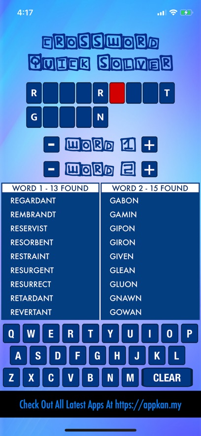 Crossword Quick Solver