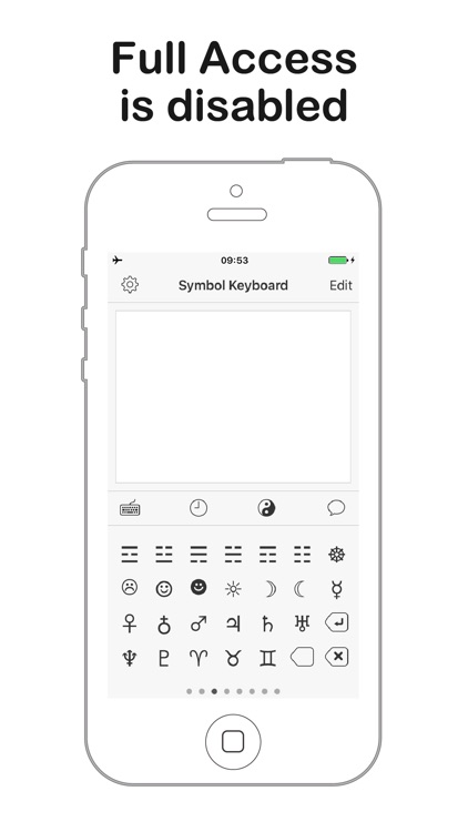 Symbol Keyboard for Texting