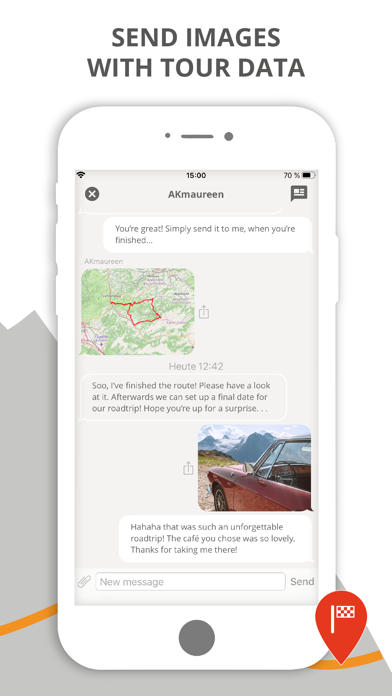 motocompano route & road trip Screenshot