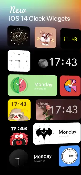 Game screenshot Art Clock Widget-Edit screen mod apk