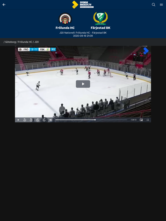 Screenshot #5 pour Svenskhockey.tv