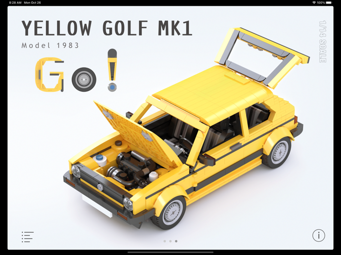 Yellow Golf Mk1 for LEGO