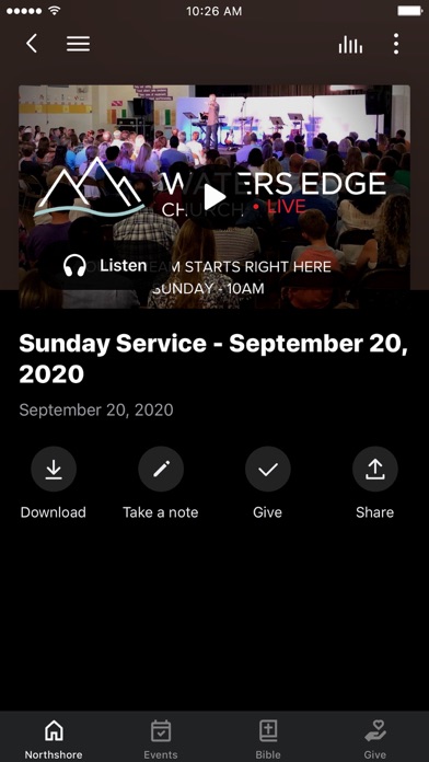 Waters Edge Church Knoxville Screenshot