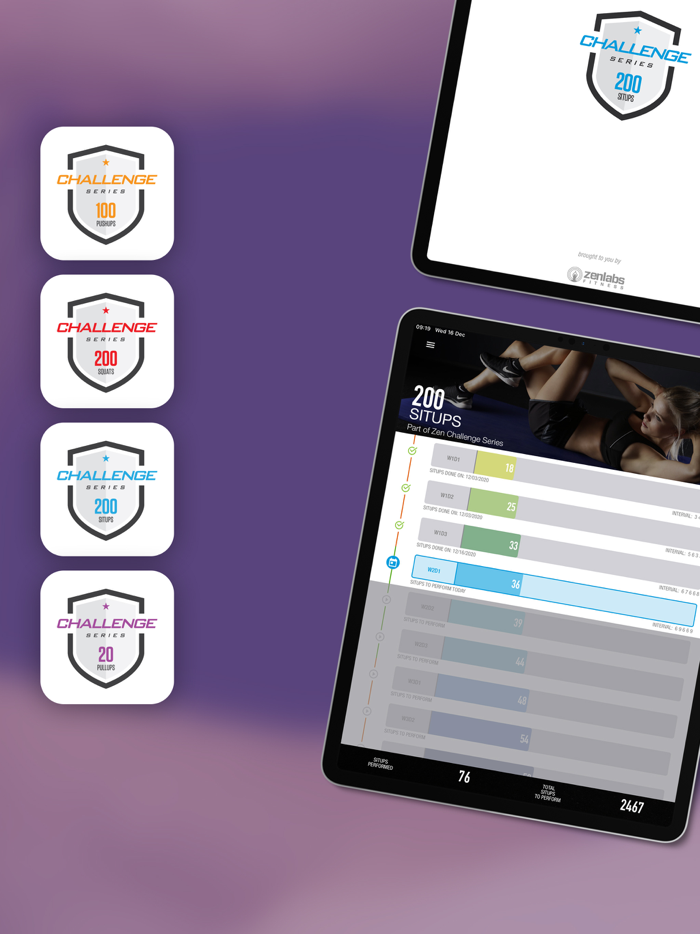 0-200 Situps Trainer Challenge