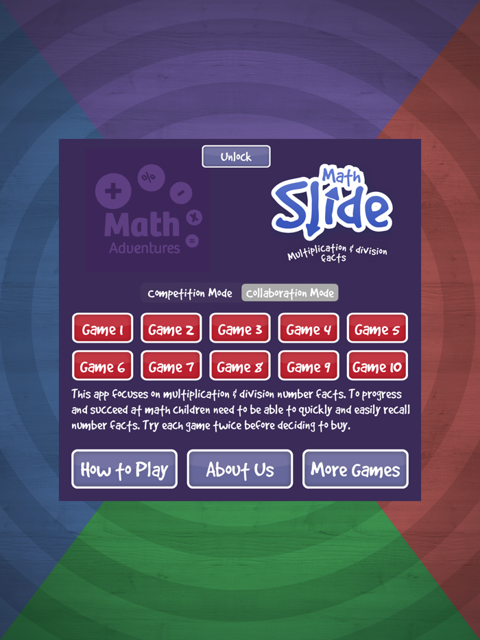 Math Slide multiply and divide