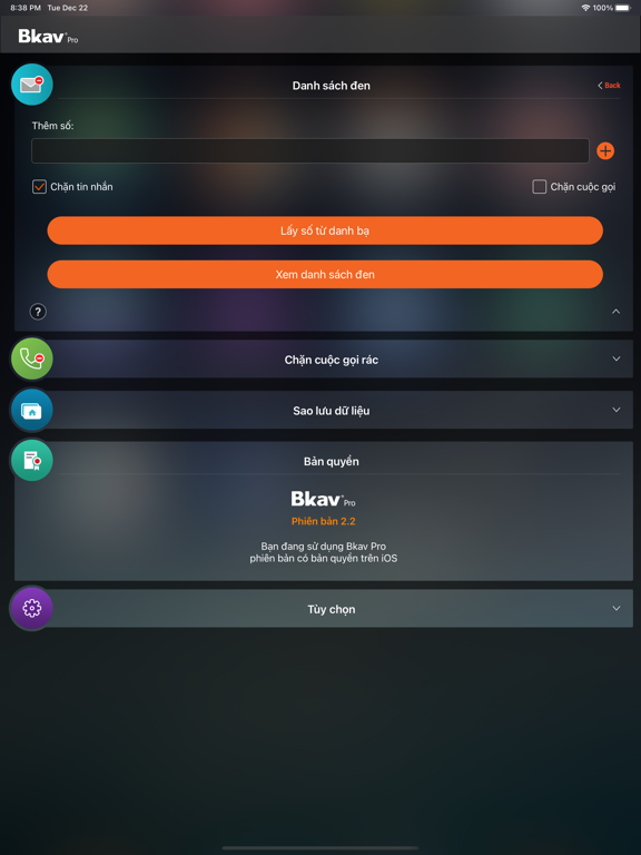 Screenshot #6 pour Bkav Pro Mobile