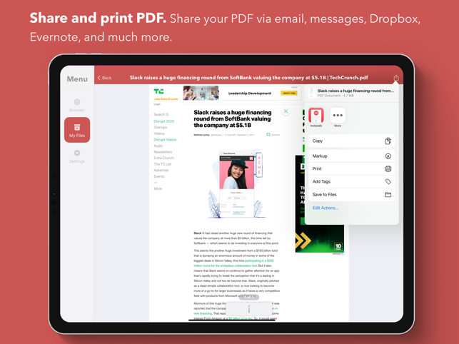 ‎Web to PDF Converter & Reader Screenshot