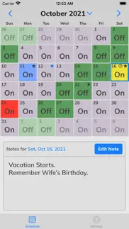copapp shift calendar schedule iphone screenshot 3