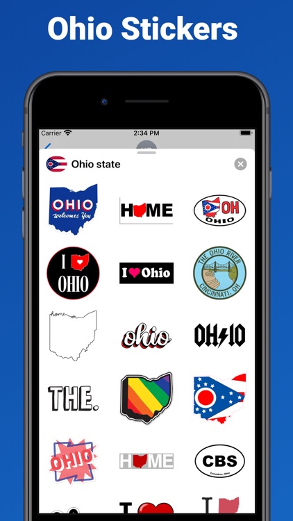 Ohio emoji - USA stickers