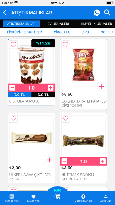 Bulut Market - Sipariş Screenshot